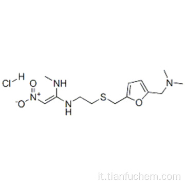 1,1-etendiammina, N &#39;- [2 - [[[5 - [(dimetilammino) metil] -2-furanil] metil] tio] etil] -N-metil-2-nitro-, cloridrato CAS 66357-59- 3